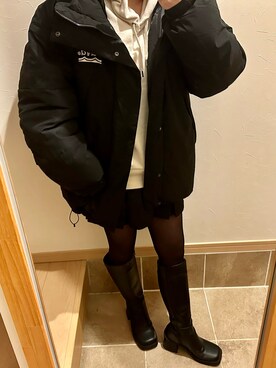 「Java（ジャバ）のアイテム」を使った、ちゃんぺさん（レディース・152cm）の冬コーディネート
