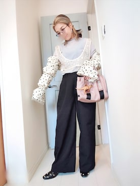 「アイテム（パンプス）」を使った、アリエル＊さん（レディース・155cm）の秋コーディネート