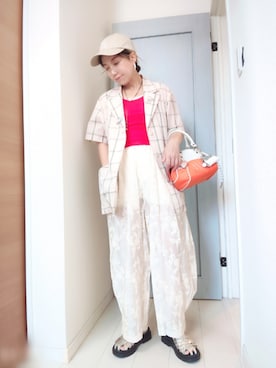 「SANSeLF（サンセルフ）のアイテム」を使った、アリエル＊さん（レディース・155cm）の夏コーディネート