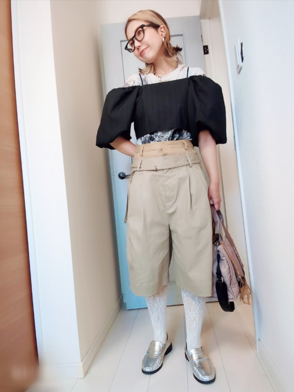2way Double Waist Curve Shorts/2WAYダブルウエストカーブハーフ