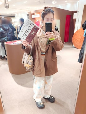 「Zoff（ゾフ）のアイテム」を使った、アリエル＊さん（レディース・155cm）の冬コーディネート