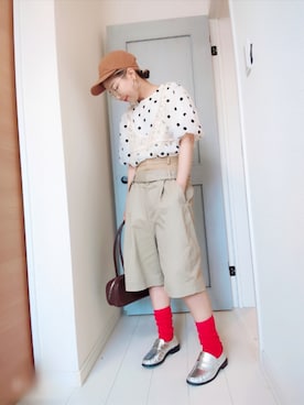 「アイテム（レッグウェア）」を使った、アリエル＊さん（レディース・155cm）の夏コーディネート