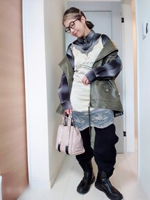 MAISON SPECIAL（メゾンスペシャル）の「Print Camisole Lace Tunic