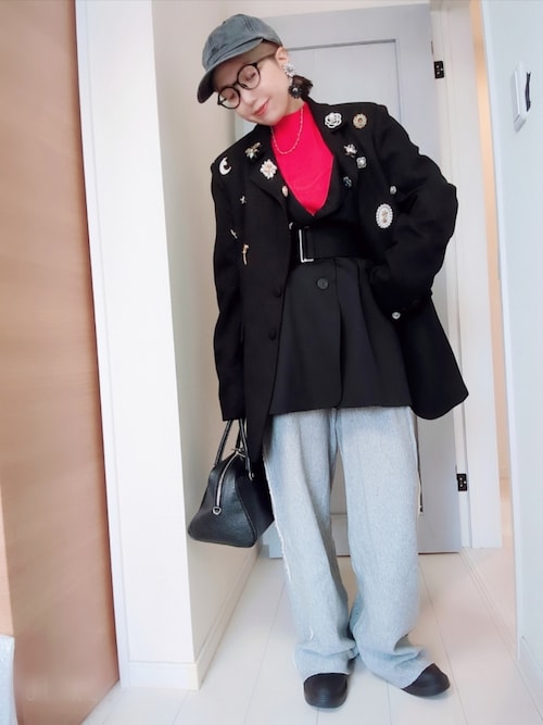 Rhinestone Sweat Pants/ラインストーンスウェットパンツ