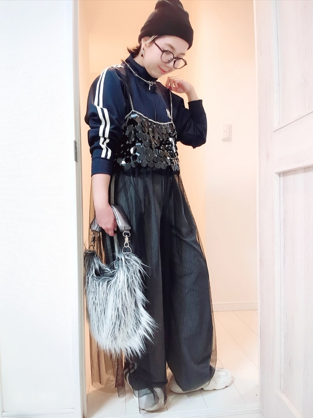 MAISON SPECIAL レイヤードダブルウエストサイドラインパンツ MAISON SPECIAL（メゾンスペシャル）の「レイヤードダブル