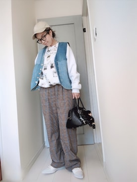 「SANSeLF（サンセルフ）のアイテム」を使った、アリエル＊さん（レディース・155cm）の春コーディネート