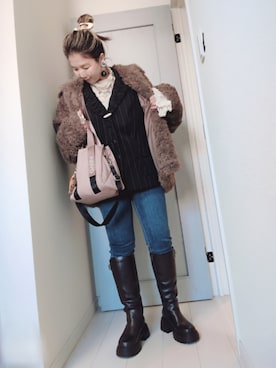 アリエル*さん(レディース・155cm)の冬コーディネート