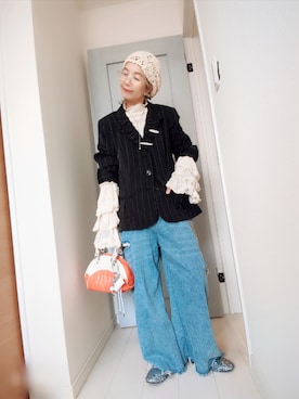 「アイテム（食器）」を使った、アリエル＊さん（レディース・155cm）の秋コーディネート