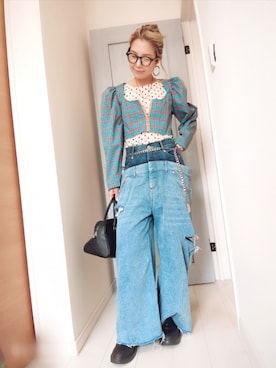 「SANSeLF（サンセルフ）のアイテム」を使った、アリエル＊さん（レディース・155cm）の秋コーディネート