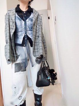 「SANSeLF（サンセルフ）のアイテム」を使った、アリエル＊さん（レディース・155cm）の春コーディネート