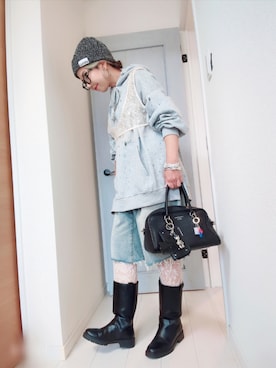 「アイテム（レッグウェア）」を使った、アリエル＊さん（レディース・155cm）の秋コーディネート