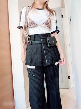 「NOGLE（ノグル）のアイテム」を使った、アリエル＊さん（レディース・155cm）の夏コーディネート