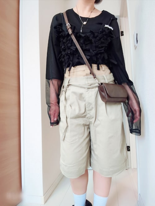 2way Double Waist Curve Shorts/2WAYダブルウエストカーブハーフ