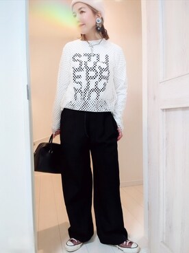 「JOSEPH（ジョセフ）のアイテム（トップス）」を使った、アリエル＊さん（レディース・155cm）の春コーディネート