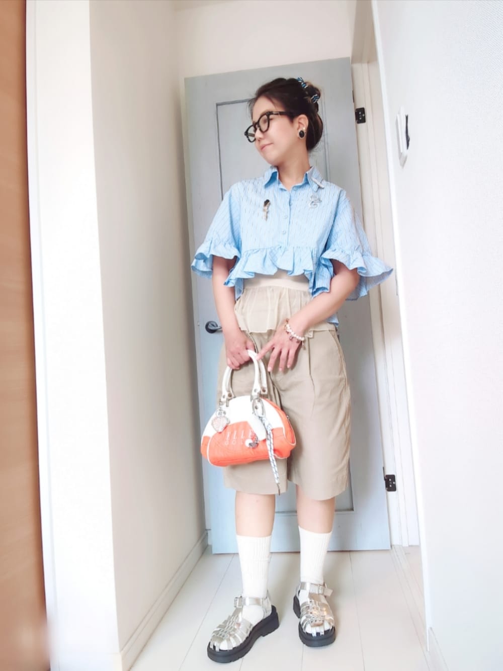 2way Double Waist Curve Shorts/2WAYダブルウエストカーブハーフ