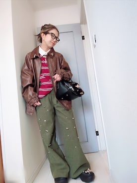 「アイテム（財布/小物）」を使った、アリエル＊さん（レディース・155cm）の冬コーディネート