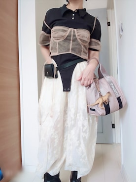 Tulle Off Shoulder Bustier/チュールオフショルダービスチェ【MAISON