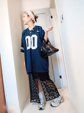 「アイテム（ヘアピン）」を使った、アリエル＊さん（レディース・155cm）の秋コーディネート