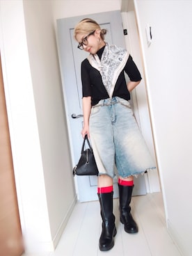 「アイテム（財布/小物）」を使った、アリエル＊さん（レディース・155cm）の秋コーディネート