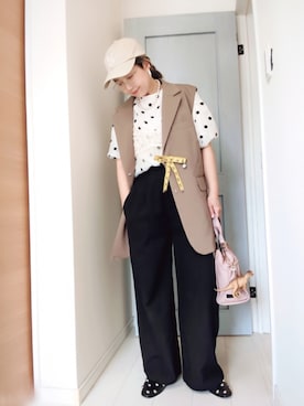 「ap retro（アプレトロ）のアイテム」を使った、アリエル＊さん（レディース・155cm）の秋コーディネート