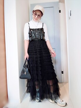 「SANSeLF（サンセルフ）のアイテム（帽子）」を使った、アリエル＊さん（レディース・155cm）の夏コーディネート