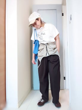 「GU（ジーユー）のアイテム（スニーカー）」を使った、アリエル＊さん（レディース・155cm）の夏コーディネート