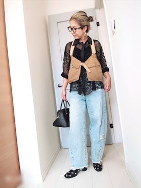「アイテム（ピアス（両耳用））」を使った、アリエル＊さん（レディース・155cm）の秋コーディネート