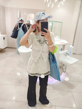 「MAISON SPECIAL（メゾンスペシャル）のアイテム」を使った、アリエル＊さん（レディース・155cm）の夏コーディネート