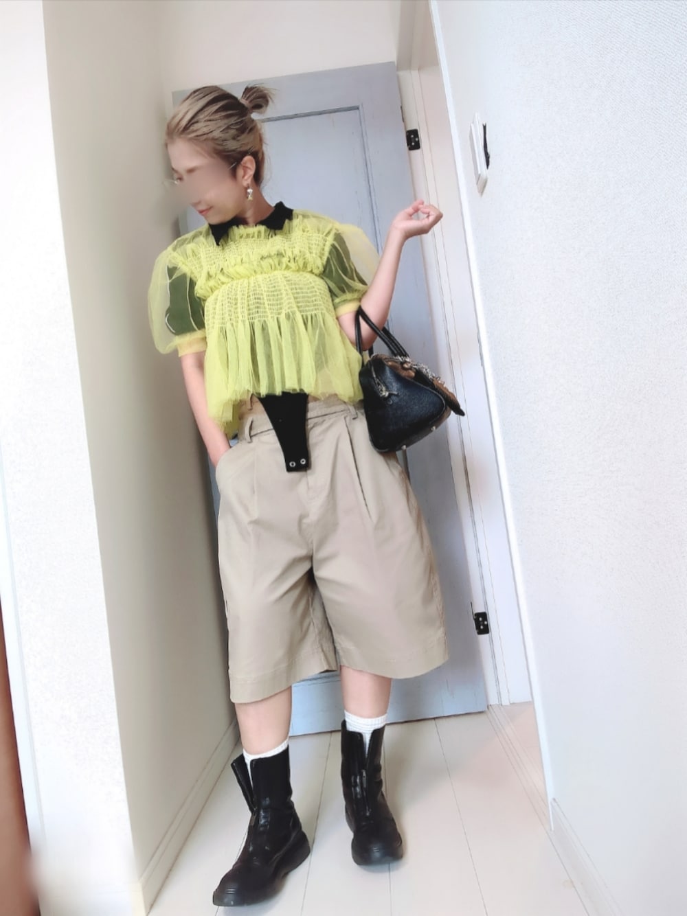 2way Double Waist Curve Shorts/2WAYダブルウエストカーブハーフ