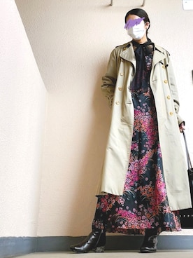 「DRIES VAN NOTEN（ドリスヴァンノッテン）のアイテム（ブーツ）」を使った、DOさん（レディース・166cm）の春コーディネート