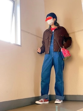 「Lee（リー）のアイテム（ジャケット/アウター）」を使った、DOさん（レディース・166cm）の秋コーディネート