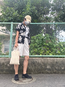 「Eddie Bauer（エディーバウアー）のアイテム（パンツ）」を使った、DOさん（レディース・166cm）の夏コーディネート