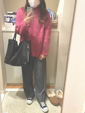 「SEE BY CHLOE（シーバイクロエ）のHARRIET　ハリエット　ミディアムホーボー（ショルダーバッグ）」を使った、m.さん（レディース・161cm）の春コーディネート