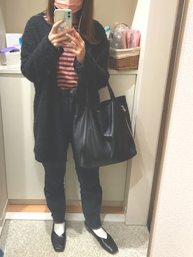 「3色コーデ」｜「アイテム（アクセサリー）」を使った、m.さん（レディース・161cm）の秋コーディネート