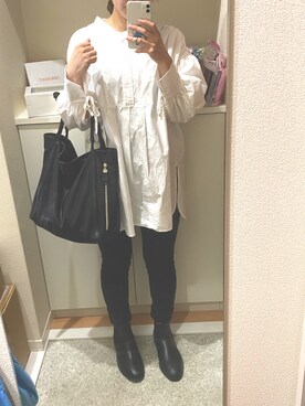 「SEE BY CHLOE（シーバイクロエ）のHARRIET　ハリエット　ミディアムホーボー（ショルダーバッグ）」を使った、m.さん（レディース・161cm）の夏コーディネート