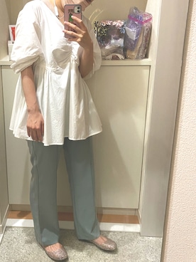 m.さん（レディース・161cm）の夏コーディネート