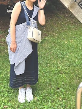 「3色コーデ」｜「アイテム（ワンピース/ドレス）」を使った、m.さん（レディース・161cm）の秋コーディネート