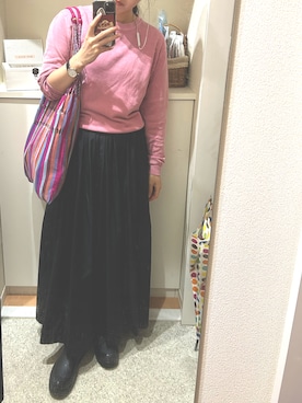 「MARC JACOBS（マークジェイコブス）のアイテム（アナログ腕時計）」を使った、m.さん（レディース・161cm）の秋コーディネート