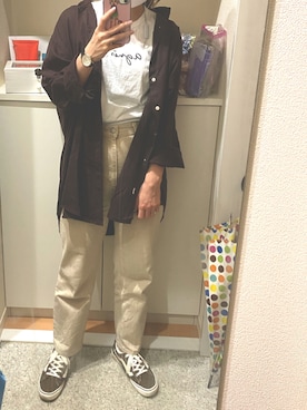 「3色コーデ」｜「アイテム（アクセサリー）」を使った、m.さん（レディース・161cm）の秋コーディネート