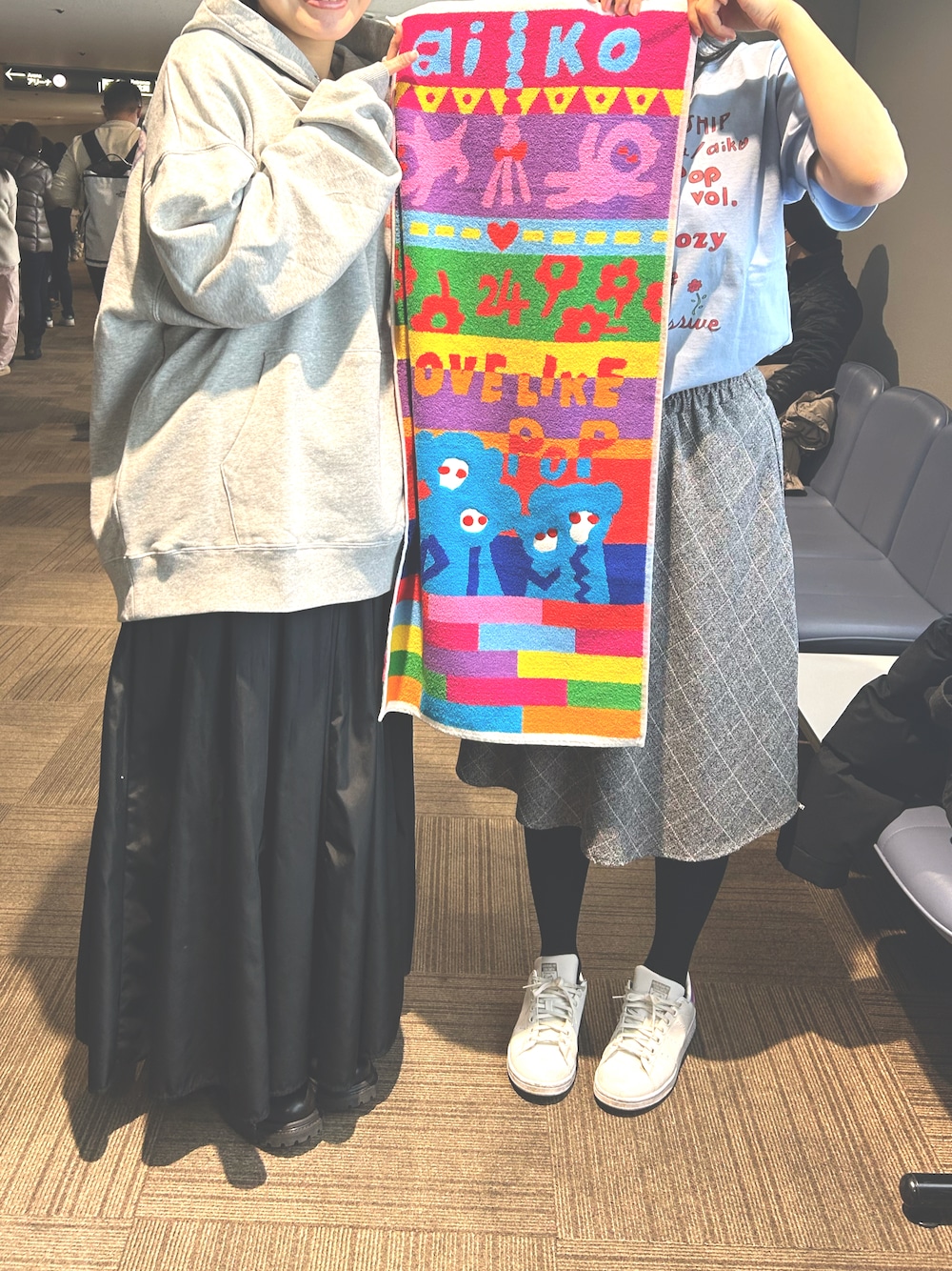 「aiko、aikoジャンキー、aikoグッズ、aikoライブ、ロングスカート、ブーツ、フーディー、3色コーデ」｜「ORiental TRafficのタンクソールストレッチブーツ/31414（ブーツ、ブラック系）」を使った、m.さん（レディース・161cm）の夏コーディネートの1枚目の写真