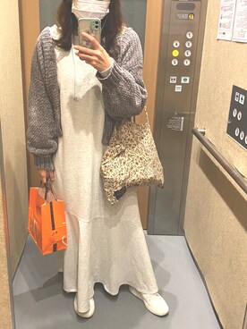 「3色コーデ」｜「アイテム（ワンピース/ドレス）」を使った、m.さん（レディース・161cm）の秋コーディネート