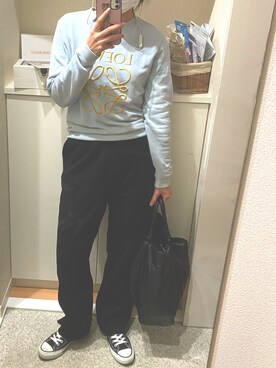 「SEE BY CHLOE（シーバイクロエ）のHARRIET　ハリエット　ミディアムホーボー（ショルダーバッグ）」を使った、m.さん（レディース・161cm）の冬コーディネート