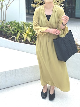 「3色コーデ」｜「アイテム（アクセサリー）」を使った、m.さん（レディース・161cm）の夏コーディネート
