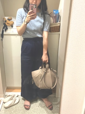 「LOEWE」｜「アイテム（アナログ腕時計）」を使った、m.さん（レディース・161cm）の夏コーディネート