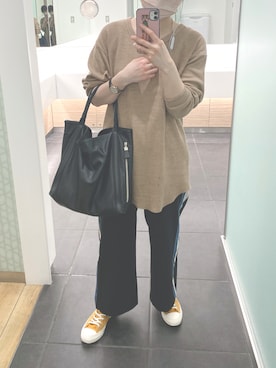 「SEE BY CHLOE（シーバイクロエ）のHARRIET　ハリエット　ミディアムホーボー（ショルダーバッグ）」を使った、m.さん（レディース・161cm）の春コーディネート