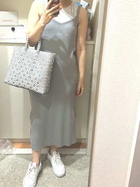 「3色コーデ」｜「アイテム（ワンピース/ドレス）」を使った、m.さん（レディース・161cm）の秋コーディネート