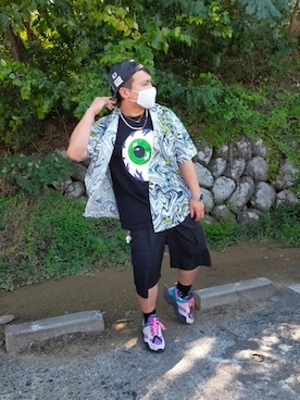 小林一寿さん(メンズ・166cm)の夏コーディネート