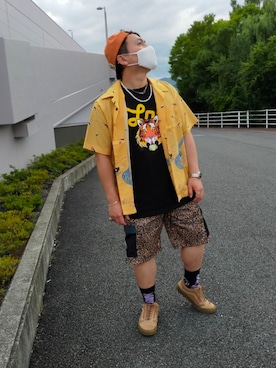 小林一寿さん(メンズ・166cm)の夏コーディネート