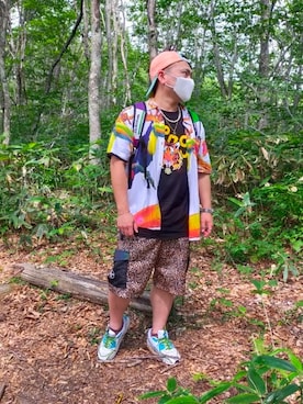 「LRG（エルアールジー）のアイテム」を使った、小林一寿さん（メンズ・166cm）の秋コーディネート