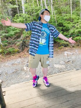 「7Union（セブンユニオン）のアイテム」を使った、小林一寿さん（メンズ・166cm）の夏コーディネート